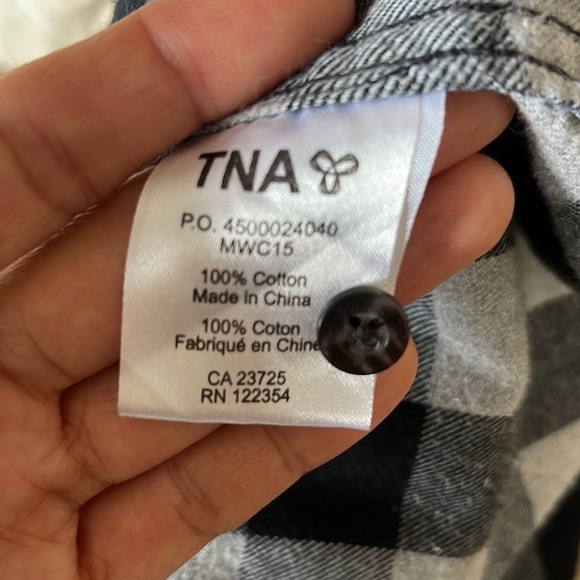 TNA flannel shirt XXS - Picture 8 of 9